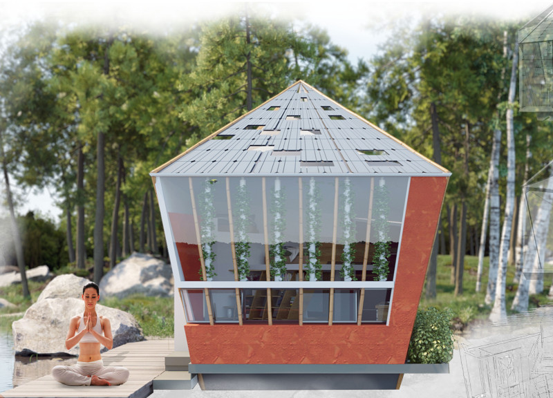 Hempcrete Retreat Featuring Hydroponic Agriculture and Geothermal Systems