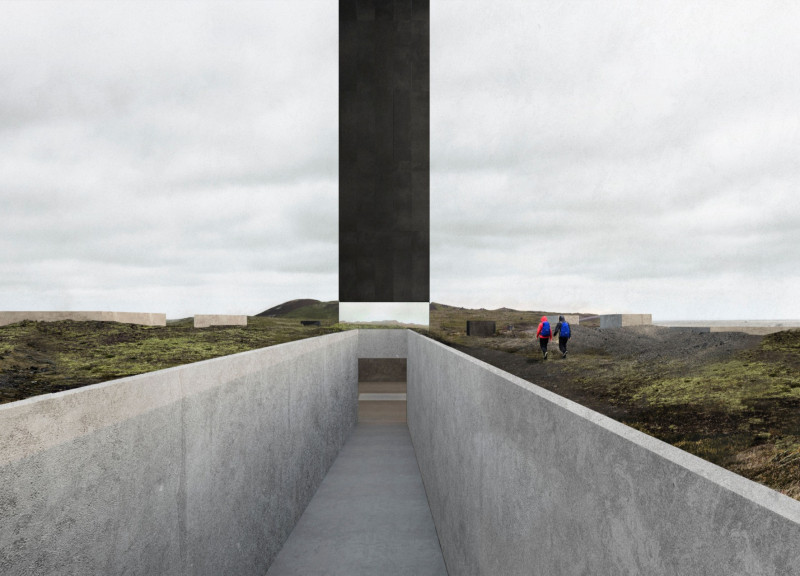 Reflective Monolith Integrating Natural Light with Underground Spaces