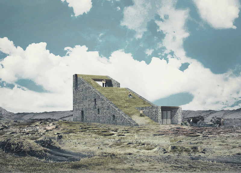 Charred Wooden Shingles and Cross-Laminated Timber Elements Define Sustainable Community Space