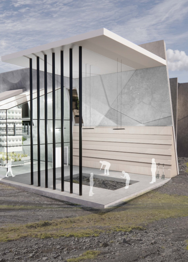 Framing Nature Through Transparency and Green Walls in a Dining Experience