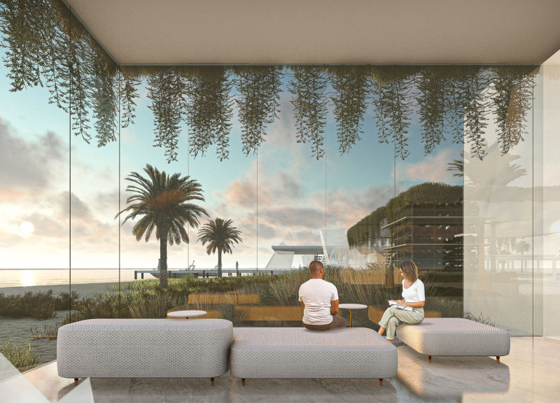 Healing Spaces with Meditation Pods and Open-Air Therapy on Barkan Island