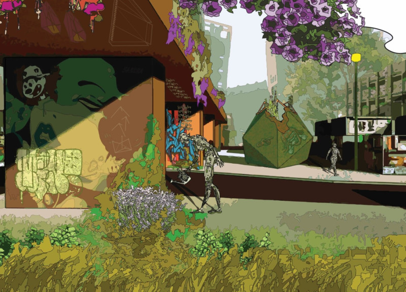 Bio-Leather Pavilion Embracing Nature Through Cedar and Reflection