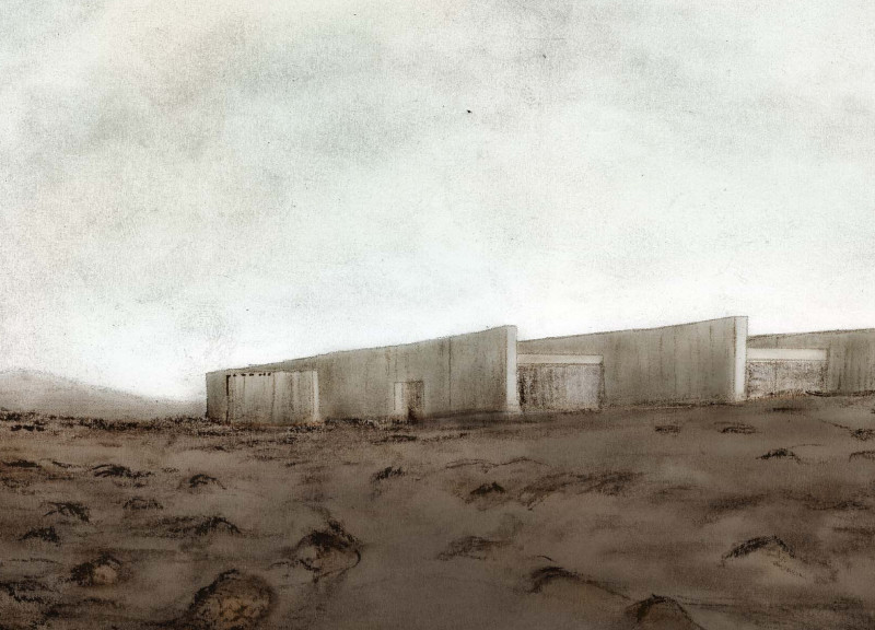 Lava Stone Discs Blending with Volcanic Landscape for Food Garden Experience