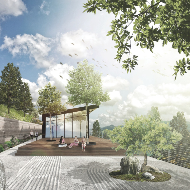 Rammed Earth Retreat Enhanced by Photovoltaic Shading for Mindful Practice