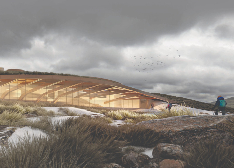 Community Hub with Green Roof and Thermal Efficiency