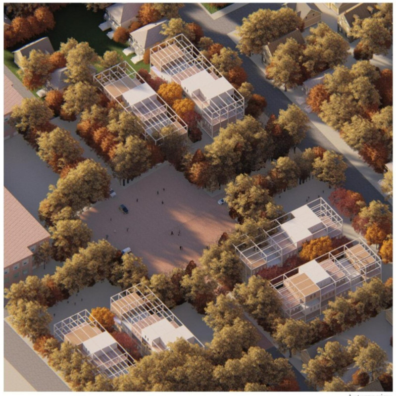 Steel-Structured Community with Modular Flexibility and Shared Amenities