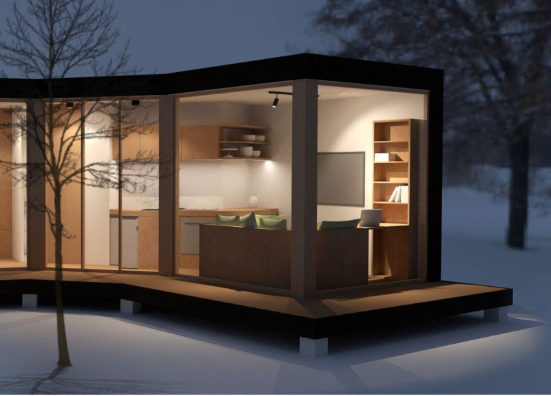 Living Among Trees with Cedar Cladding and Hemp Insulation