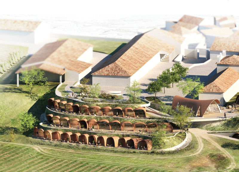 Ceramic Vaults and Green Roofs in Vineyard-Focused Hospitality Design