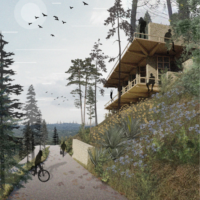 Stone Walls and Buddha Statue Create Tranquil Yoga Retreat