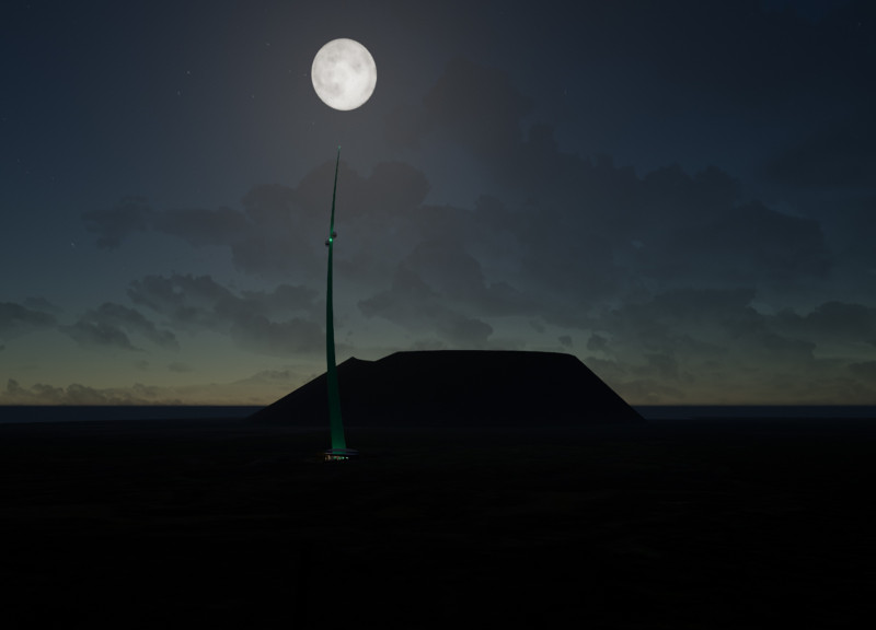 Glued Laminated Timber and Concrete Pavilion with Vertical Circulation in Geothermal Landscape