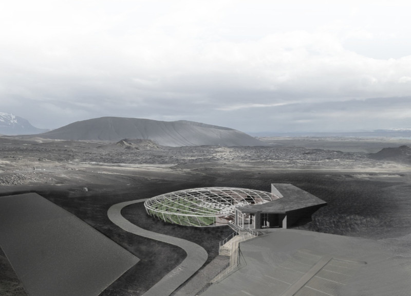 Volcanic Ash and Etfe Enclosure Creating a Sustainable Greenhouse and Culinary Experience