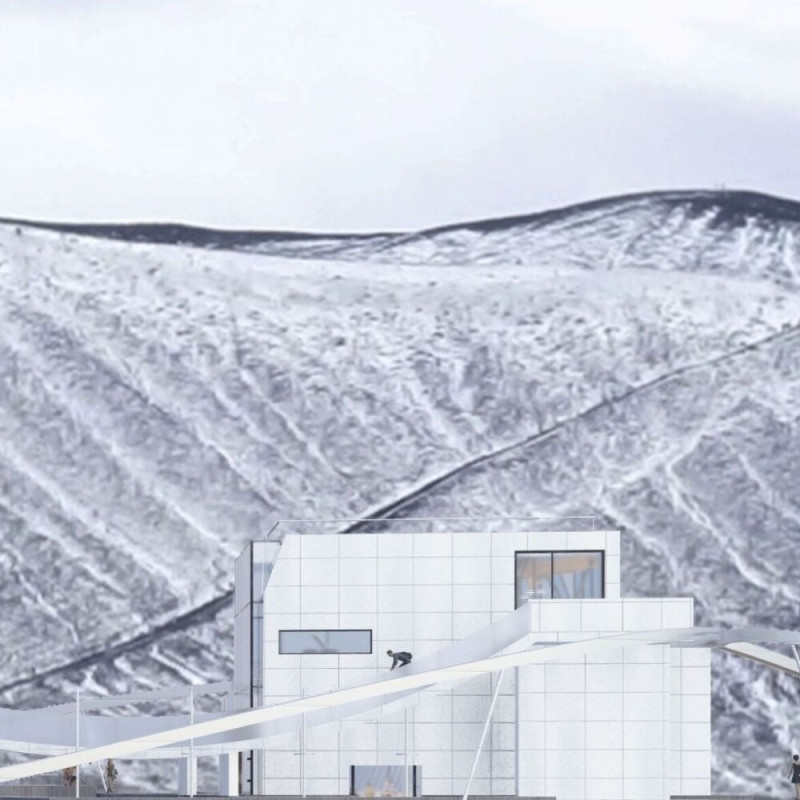 Turf Roof Integration and Reclaimed Materials in a Visitor Center Amid Volcanic Landscapes