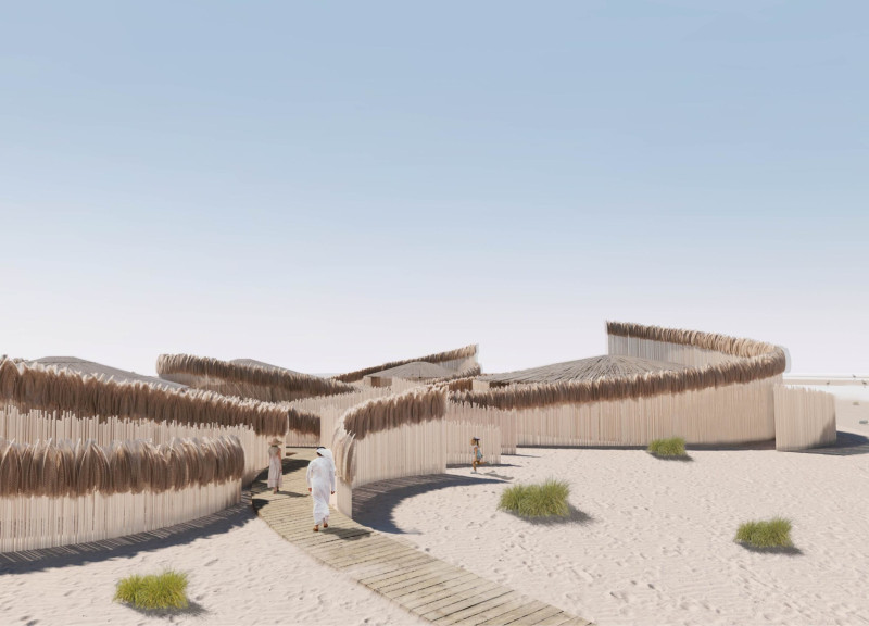 An Eco Visitor Center Woven from Local Palm Materials