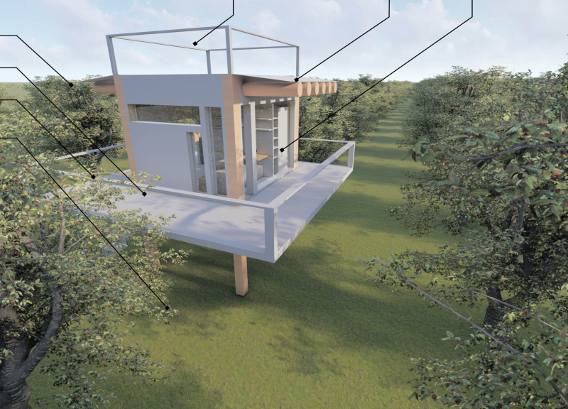 Charred Wooden Shingles and Natural Insulation Create Sustainable Housing for Agricultural Families