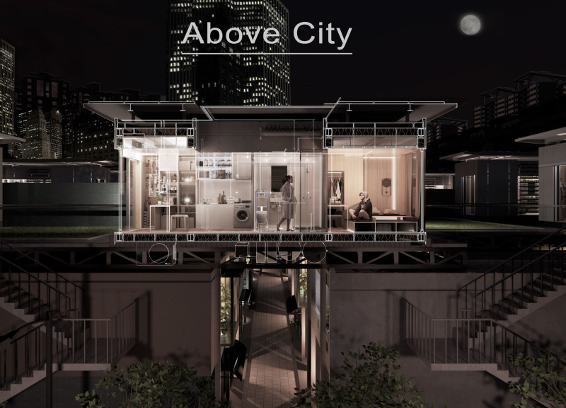 Rooftop Housing Solutions Featuring Monocrystalline Panels and Green Balconies