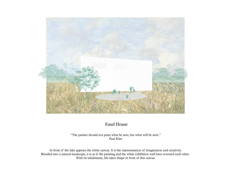 Black Wood Atelier Overlooking a Serene Lake