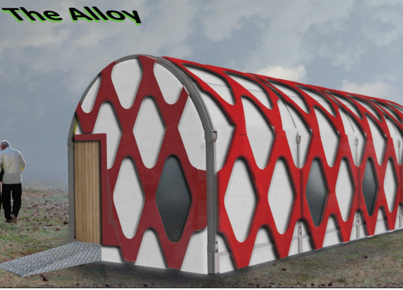 Cnc Knitted Textiles and Modular Aluminum Housing for Refugee Communities