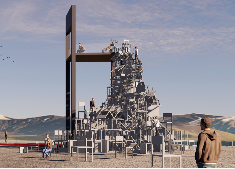 Natural Integration with Flexible Seating in Volcanic Space