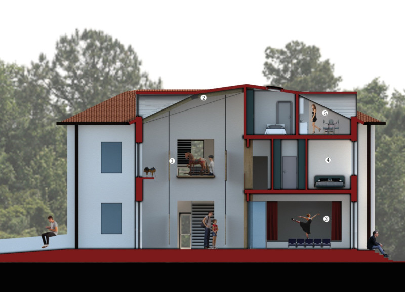 Restored Theatre and X-LAM Structure Transform Historic School into Community Hub