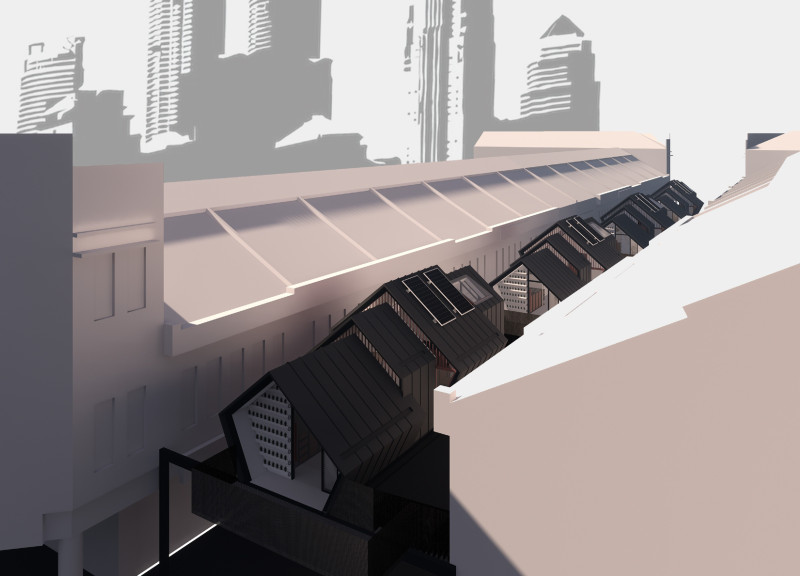 Hydrophonic Greenery Within Aluminium-Framed Social Spaces