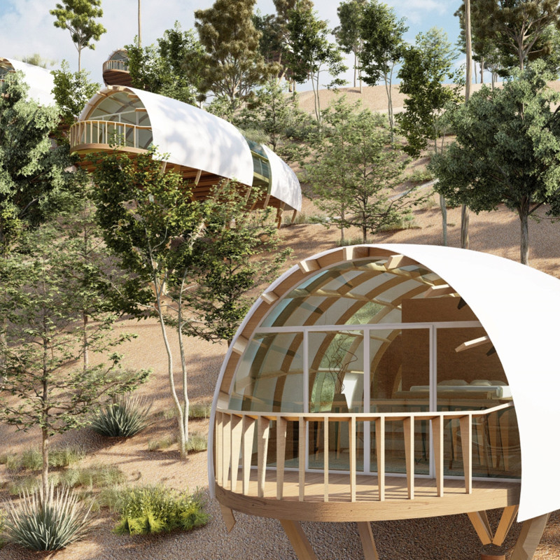 Charred Wooden Shingles and Passive Design Principles in a Modern Community Space