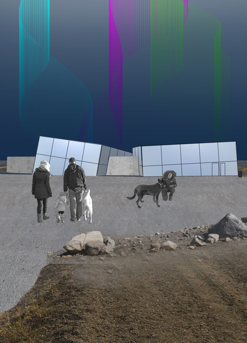 Framing Views with Glass Prisms in a Concrete Coastal Experience