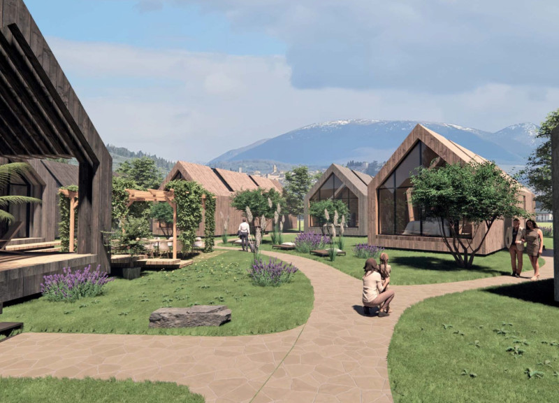 Hardwood Frameworks in a Village-Like Community Setting