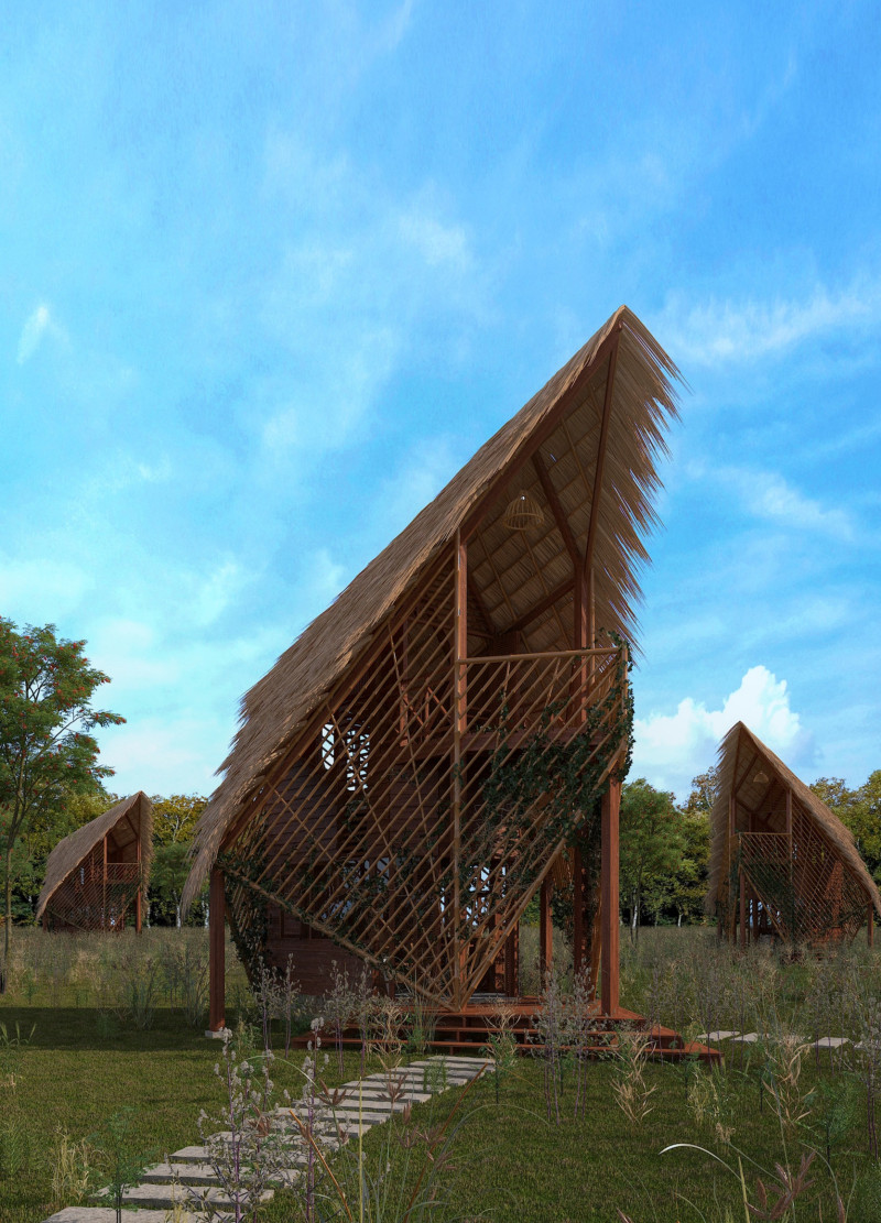 Cultivating Vines on Woven Bamboo: a Compact Living Solution in Cambodia