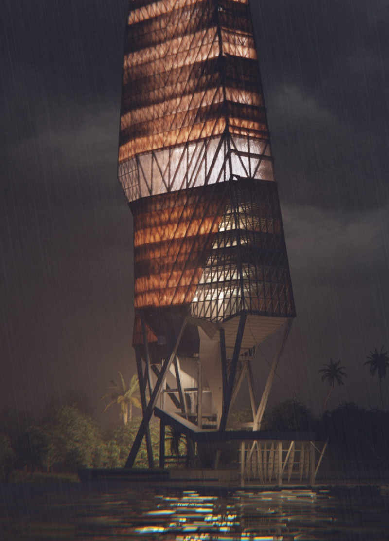 Permeable Membrane and Werregue Weaving in a Coastal Community Tower