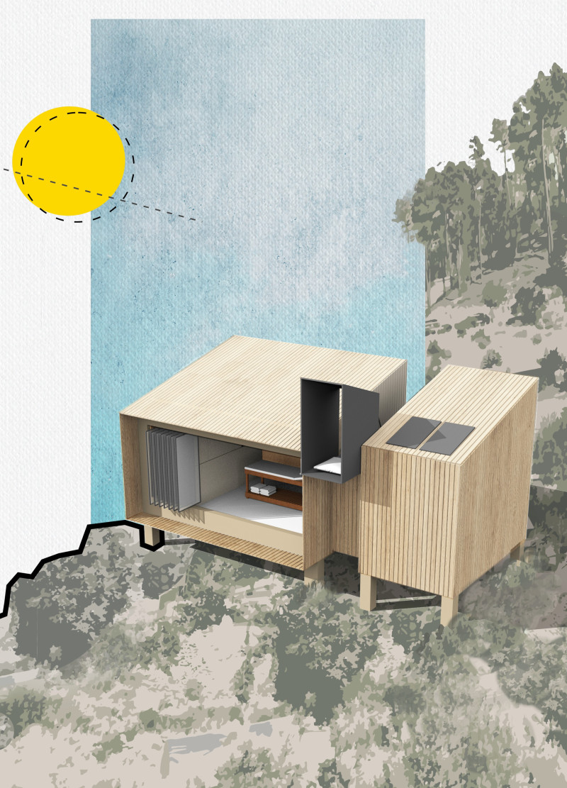 Straw Insulation and Local Stone Form a Sustainable Retreat for Wellness