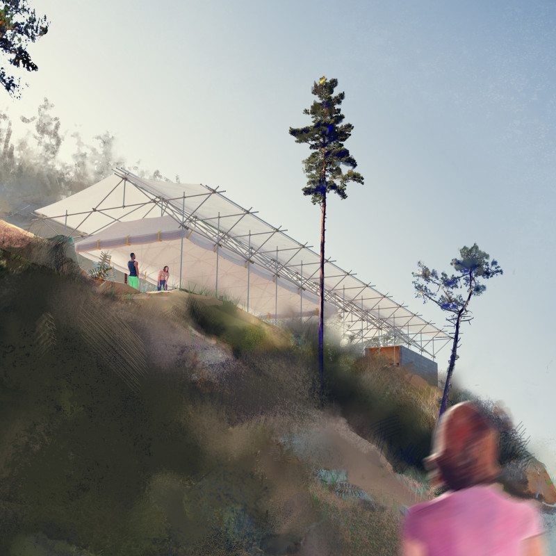 Charred Wooden Shingles and Cross-Laminated Timber Panels Define a Community-Centric Educational Space