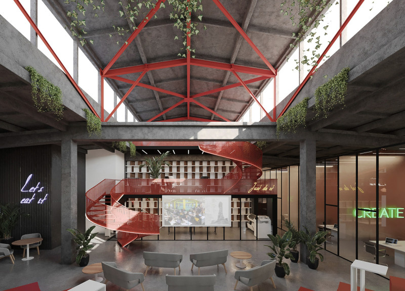 Flexible Spaces Supporting Collaborative Workshops and Educational Areas