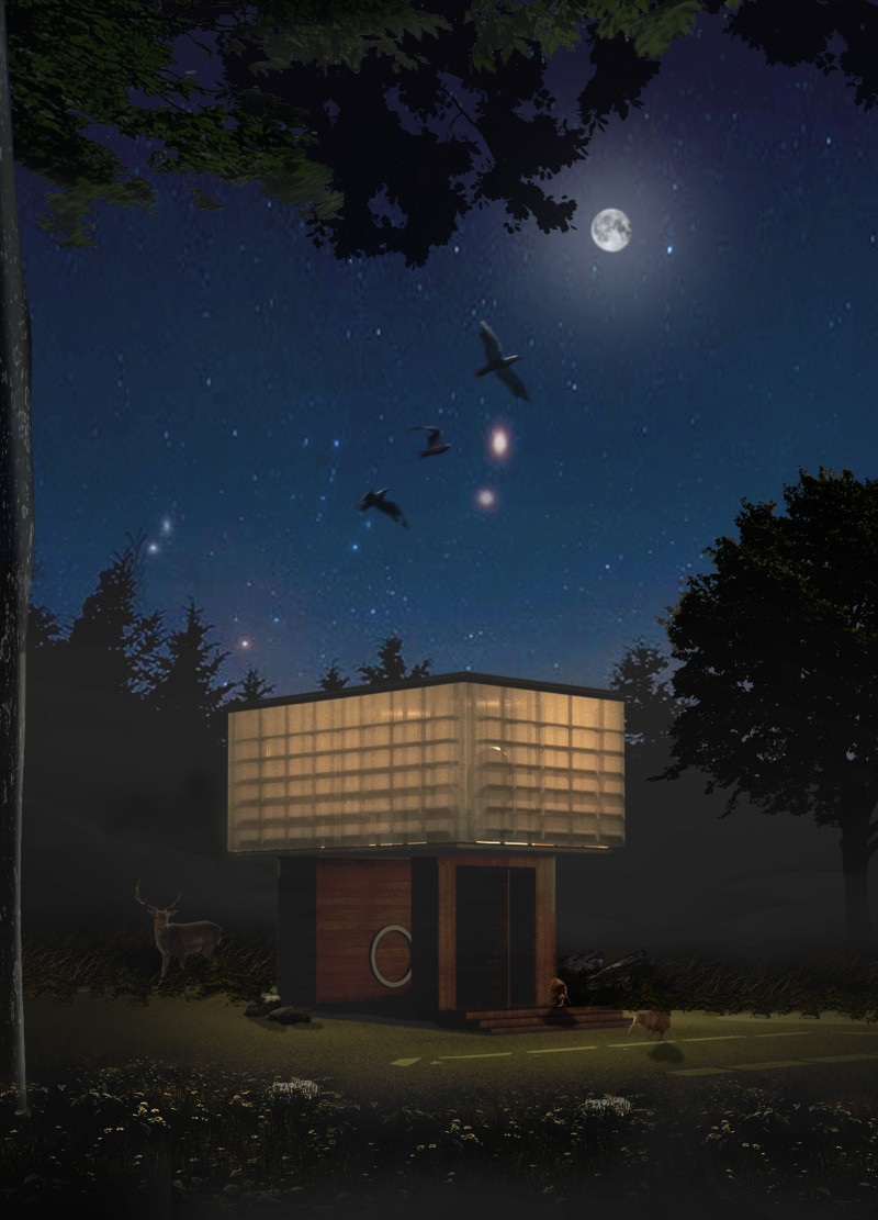 Lantern-Inspired Retreat with Recycled Timber and Translucent Membrane