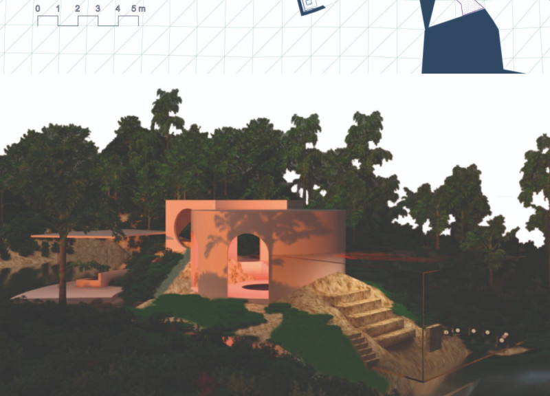 Nature-Infused Sanctuary with Digital Glass and Biodegradable Polymers for Enhanced Well-Being