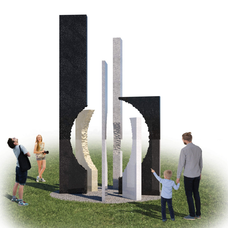 Granite Columns Engaging Community Through Reflection on Shared Loss