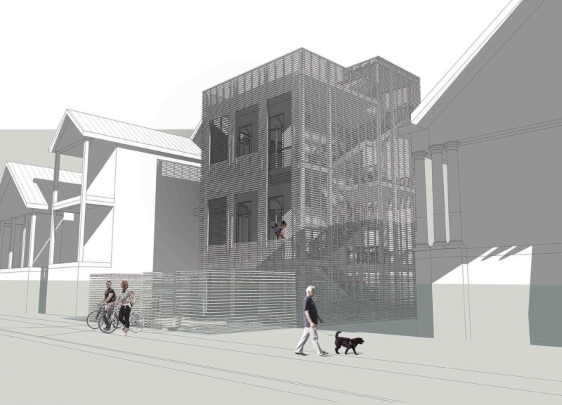 Elevated Living in New Orleans with Structural Insulated Panels and Outdoor Galleries