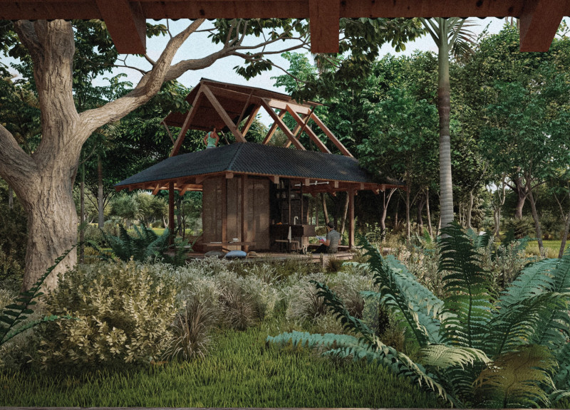 Charred Wooden Shingles and Green Roofs Define Sustainable Urban Living Spaces