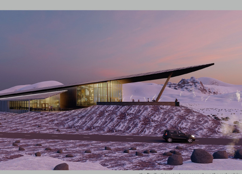 Charred Wood and Glass Ramps Shape a Cultural Gathering Space