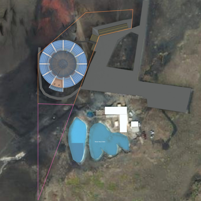 Hempcrete Walls and Timber Trusses in a Geothermal Thermal Oasis