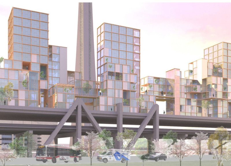 Timber Structures Above Urban Infrastructure Enhancing Community Living