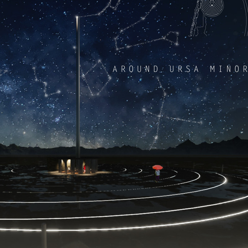 Dark Stone Structure Embracing Celestial Observation and Temporal Experience