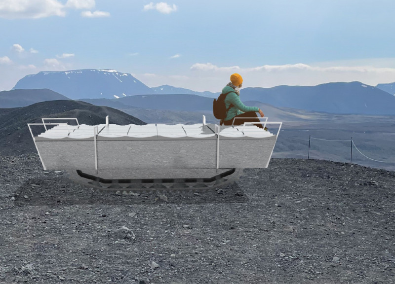 Hydraulic Aluminum Platform Enhancing Accessibility in Icelandic Landscape