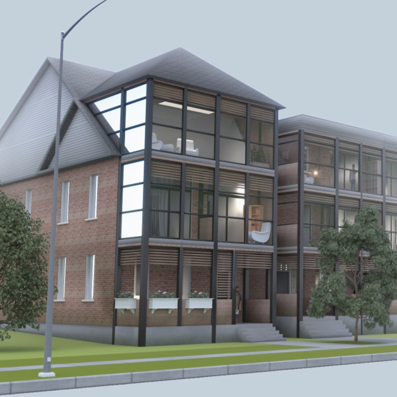 Glass Façades and Private Barriers in Student Housing Design