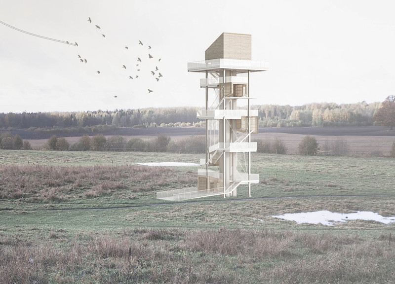 Timber Cantilevers Framing Nature's Panorama Through Thematic Rooms