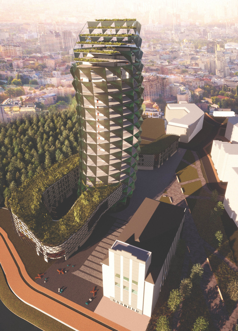 Algae Panels Power Vertical Farming in Urban Living