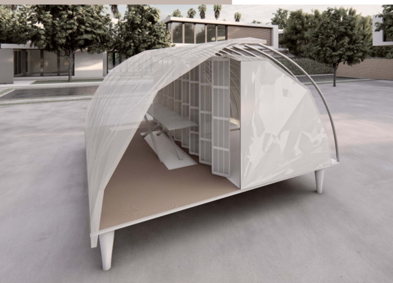 Curved Polycarbonate Roofs and Rooftop Living for Compact Communities