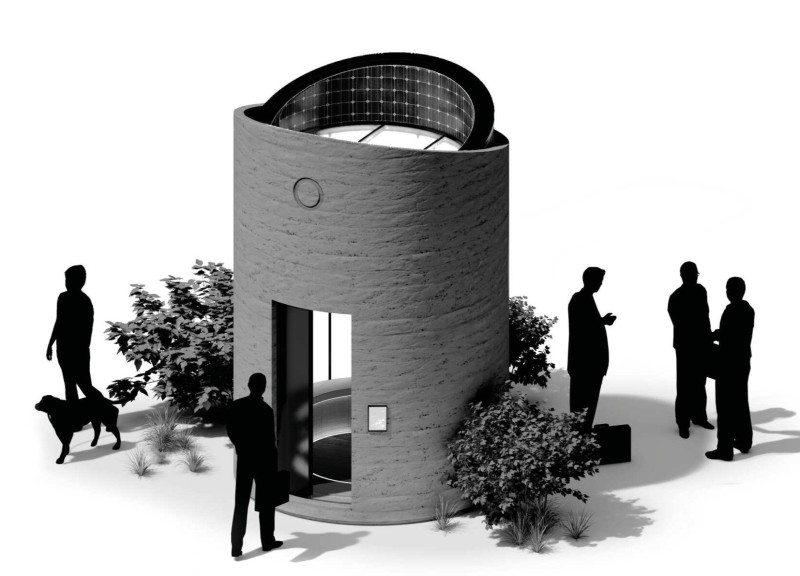 Rammed Earth Retreat Utilizes Sound-Insulating Glazing for Urban Meditation