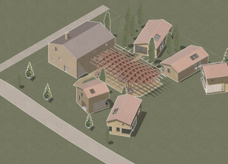 Cork Cladding and Glued Timber Create a Sustainable Community Retreat