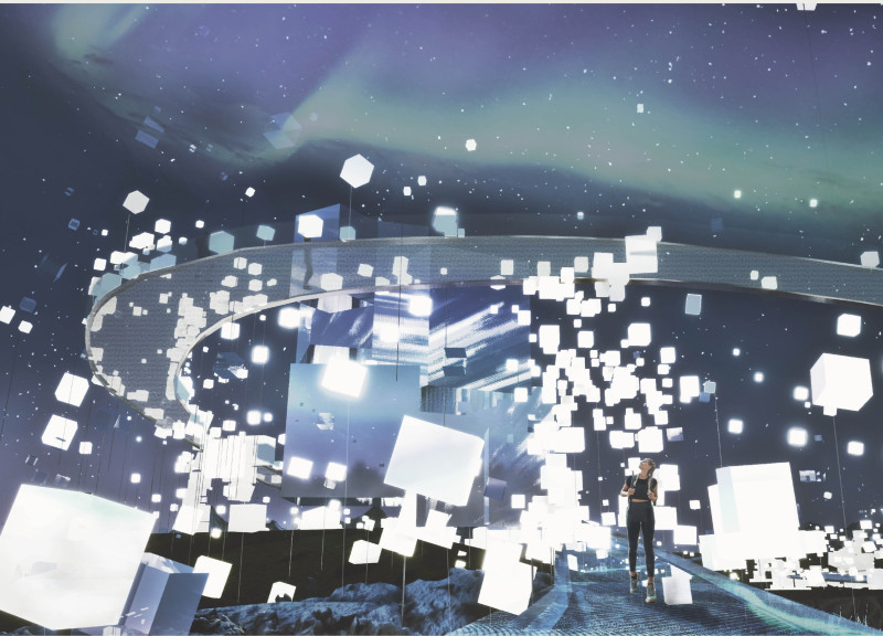 Translucent Fiberglass Cairns Enhancing Cultural Navigation in Iceland's Landscape