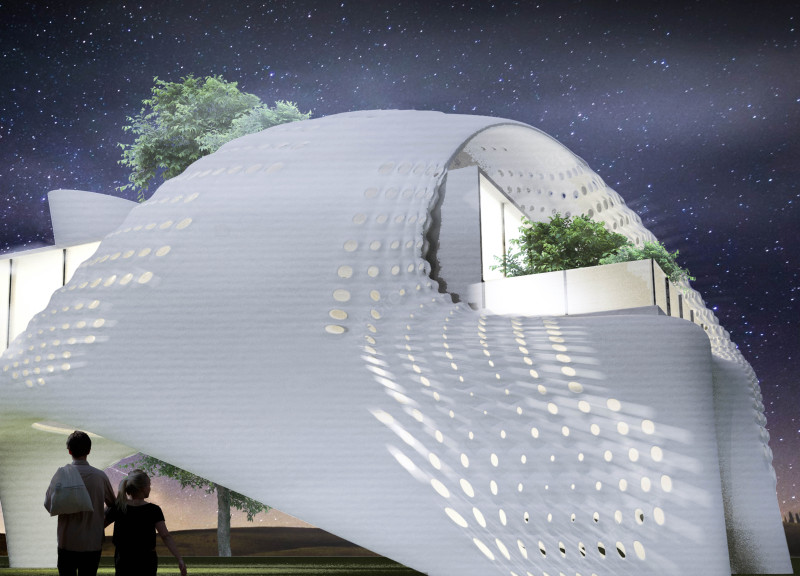 Porous Skin Structure Enhanced by Local Soil and 3d Printing as a Compact Living Space